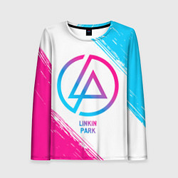 Лонгслив женский Linkin Park neon gradient style, цвет: 3D-принт