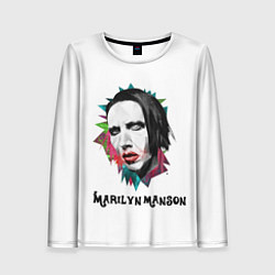 Лонгслив женский Marilyn Manson art, цвет: 3D-принт