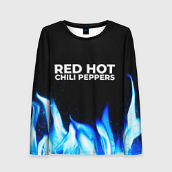 Женский лонгслив Red Hot Chili Peppers blue fire