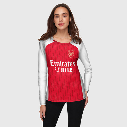 Женский лонгслив Кай Хаверц Арсенал форма 2324 домашняя / 3D-принт – фото 3
