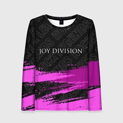 Лонгслив женский Joy Division rock legends: символ сверху, цвет: 3D-принт