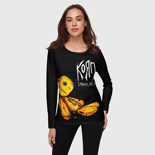 Женский лонгслив Korn - issues / 3D-принт – фото 3
