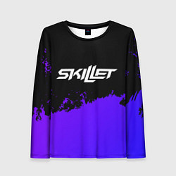 Лонгслив женский Skillet purple grunge, цвет: 3D-принт