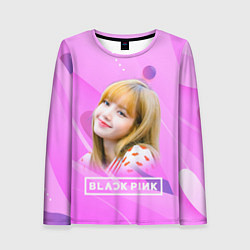 Лонгслив женский Blackpink Lisa pink, цвет: 3D-принт