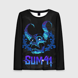 Женский лонгслив Sum41 horns skull