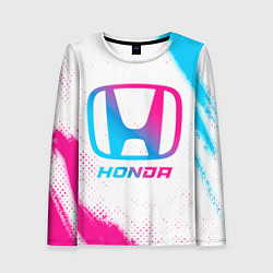 Лонгслив женский Honda neon gradient style, цвет: 3D-принт