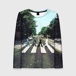 Лонгслив женский The Beatles альбом Abbey Road, цвет: 3D-принт