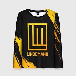 Лонгслив женский Lindemann - gold gradient, цвет: 3D-принт