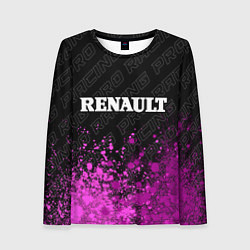 Лонгслив женский Renault pro racing: символ сверху, цвет: 3D-принт