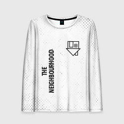 Лонгслив женский The Neighbourhood glitch на светлом фоне: надпись,, цвет: 3D-принт