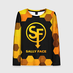 Лонгслив женский Sally Face - gold gradient, цвет: 3D-принт