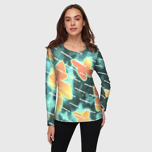 Женский лонгслив Big Bang Бабочки / 3D-принт – фото 3