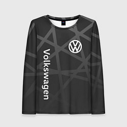 Лонгслив женский Volkswagen - classic black, цвет: 3D-принт