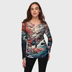 Лонгслив женский Морской дракон Irezumi, цвет: 3D-принт — фото 2
