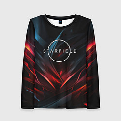 Лонгслив женский Starfield abstract logo, цвет: 3D-принт