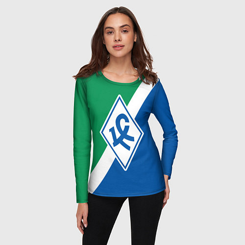 Женский лонгслив Крылья Советов - Самара / 3D-принт – фото 3