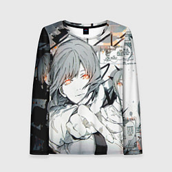 Лонгслив женский Макима Дэндзи человек-бензопила, цвет: 3D-принт