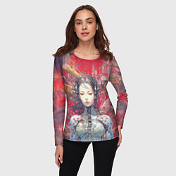 Лонгслив женский Боевая девушка-оператор мехов, цвет: 3D-принт — фото 2