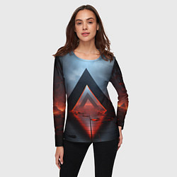 Лонгслив женский Дорога абстракций, цвет: 3D-принт — фото 2