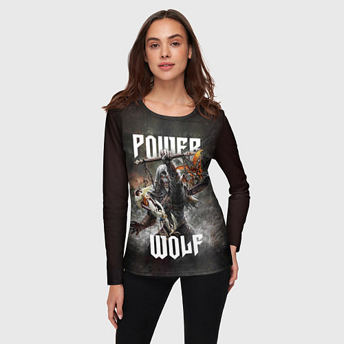 Женский лонгслив Powerwolf: werewolf / 3D-принт – фото 3
