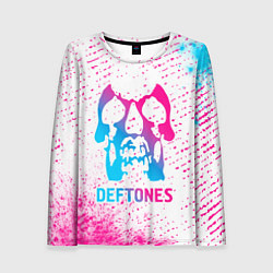 Лонгслив женский Deftones neon gradient style, цвет: 3D-принт