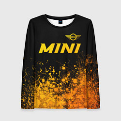 Женский лонгслив Mini - gold gradient посередине