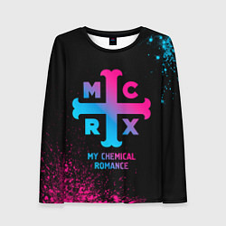 Лонгслив женский My Chemical Romance - neon gradient, цвет: 3D-принт