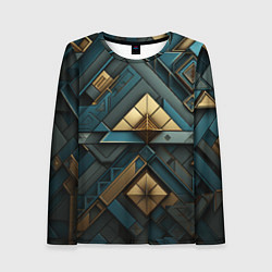Лонгслив женский Геометрический узор в египетском стиле, цвет: 3D-принт