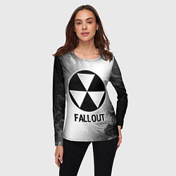 Лонгслив женский Fallout glitch на светлом фоне, цвет: 3D-принт — фото 2