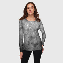 Лонгслив женский Абстракция - grey sky, цвет: 3D-принт — фото 2