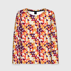 Лонгслив женский Паттерн в стиле баухаус, цвет: 3D-принт