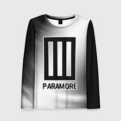 Лонгслив женский Paramore glitch на светлом фоне, цвет: 3D-принт