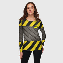 Лонгслив женский Сталь и биологическая опасность, цвет: 3D-принт — фото 2