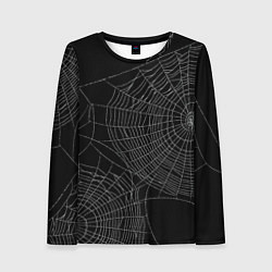 Лонгслив женский Spider паутина, цвет: 3D-принт