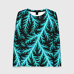 Лонгслив женский Разряды электричества Tie Dye, цвет: 3D-принт