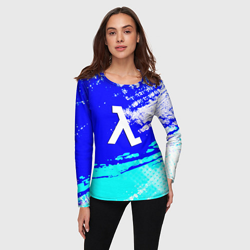 Женский лонгслив Half life cold steel / 3D-принт – фото 3