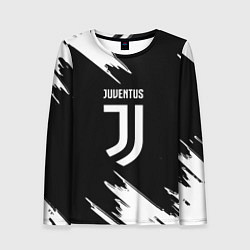 Лонгслив женский Juventus краски текстура, цвет: 3D-принт