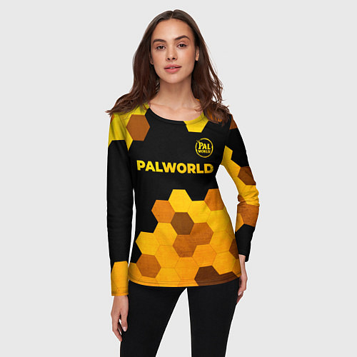 Женский лонгслив Palworld - gold gradient посередине / 3D-принт – фото 3