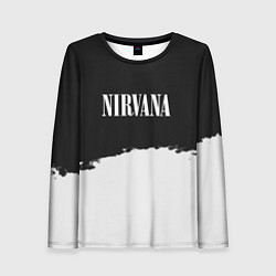 Лонгслив женский Nirvana текстура, цвет: 3D-принт