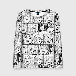 Женский лонгслив Ahegao pattern