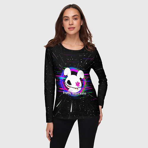 Женский лонгслив Bunnyy / 3D-принт – фото 3