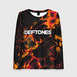 Лонгслив женский Deftones red lava, цвет: 3D-принт