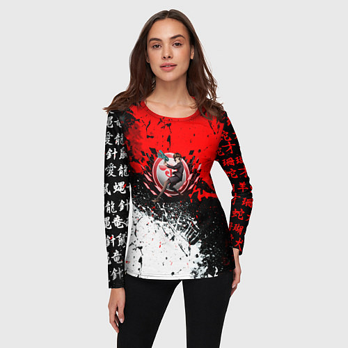 Женский лонгслив Psychopass anime текстура / 3D-принт – фото 3
