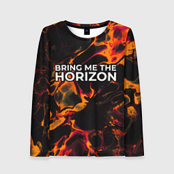 Женский лонгслив Bring Me the Horizon red lava