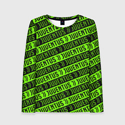 Женский лонгслив Juventus green pattern sport