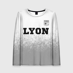 Лонгслив женский Lyon sport на светлом фоне посередине, цвет: 3D-принт