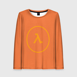 Лонгслив женский Half-Life оранжевый, цвет: 3D-принт