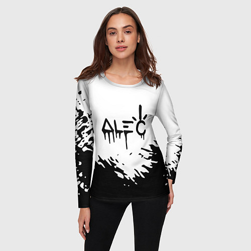 Женский лонгслив Adele album / 3D-принт – фото 3