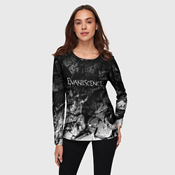 Лонгслив женский Evanescence black graphite, цвет: 3D-принт — фото 2