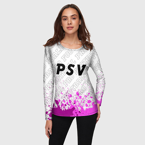 Женский лонгслив PSV pro football посередине / 3D-принт – фото 3